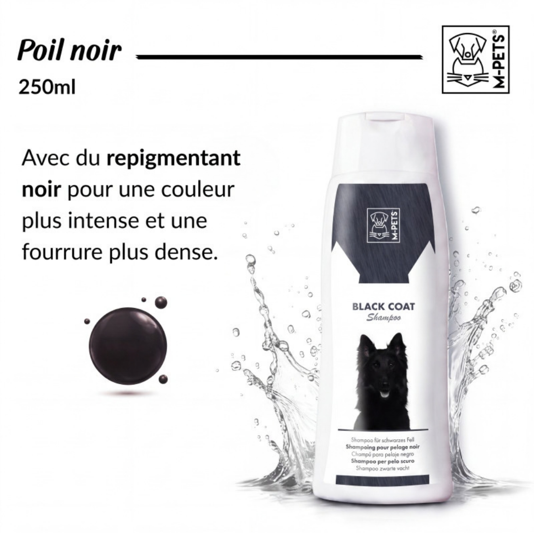 M-Pets shampoing naturel pour chien poil noir 250ml