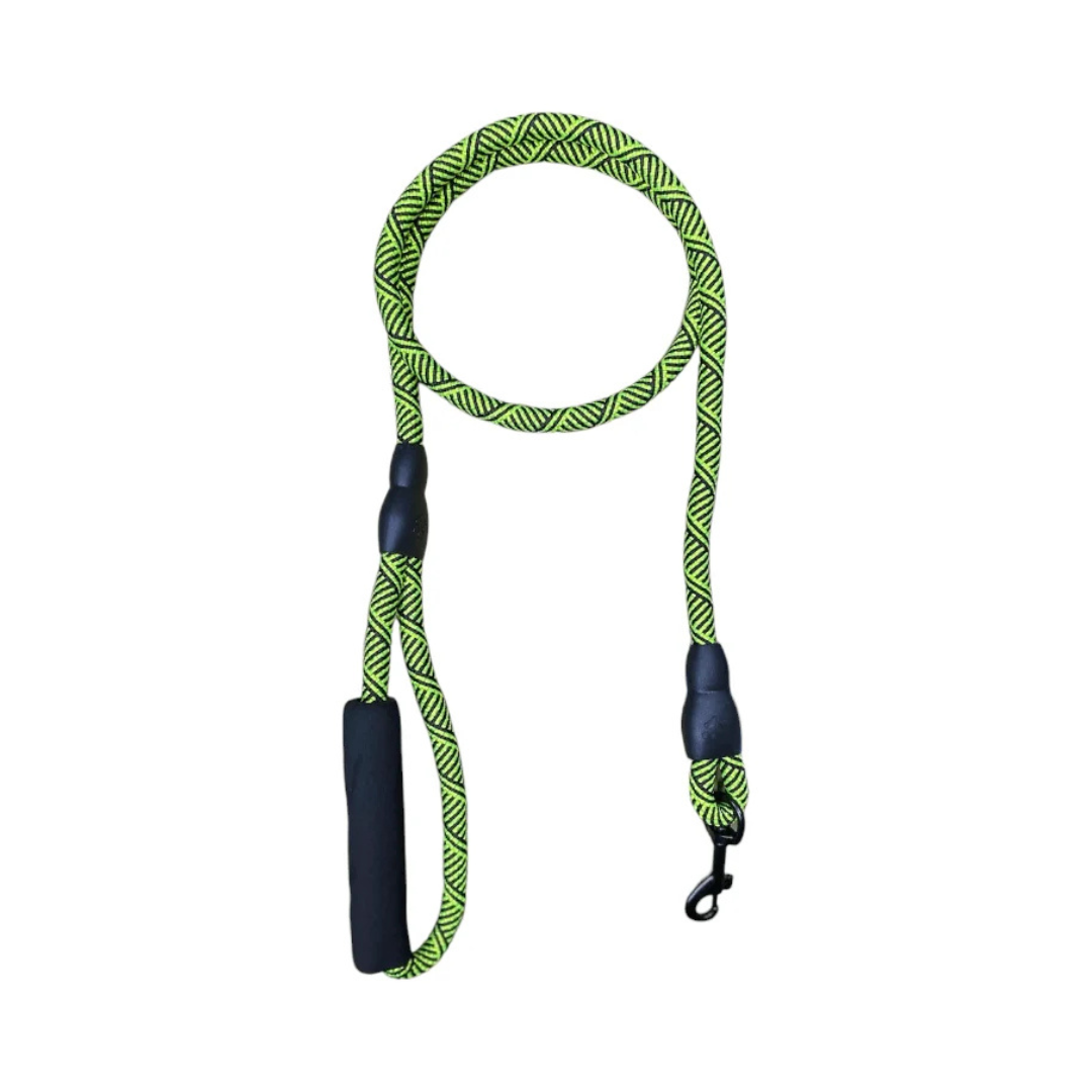 Laisse corde nylon a main rembourrée pour chien