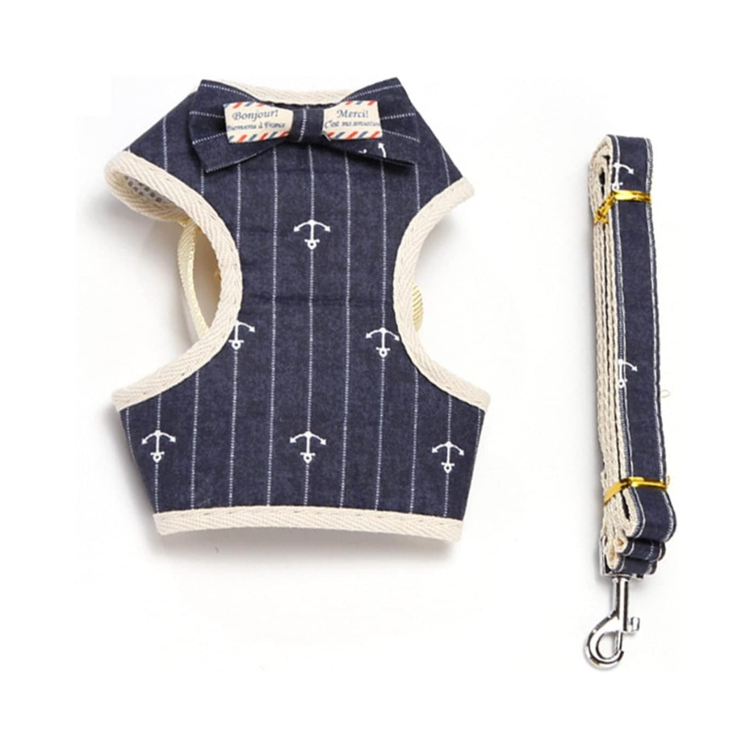 Harnais gilet "France" avec laisse pour chien et chat