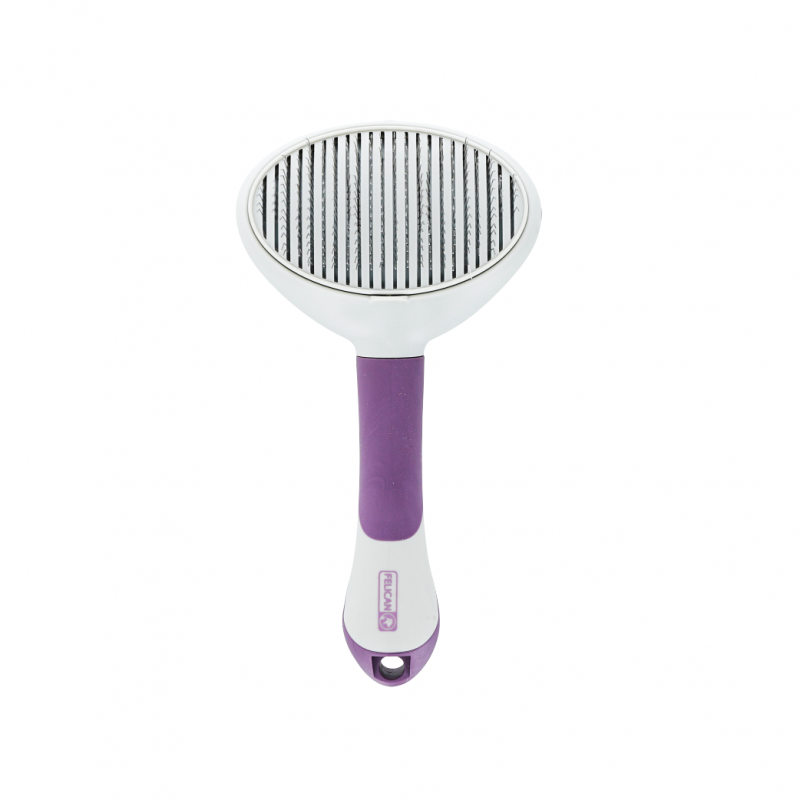 Felican brosse auto-nettoyante medium pour chien et chat