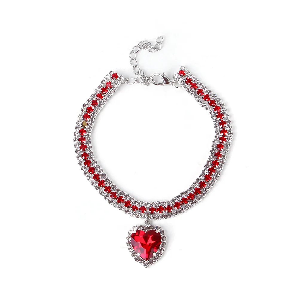 Collier soirée cœur pour chat et petit chien