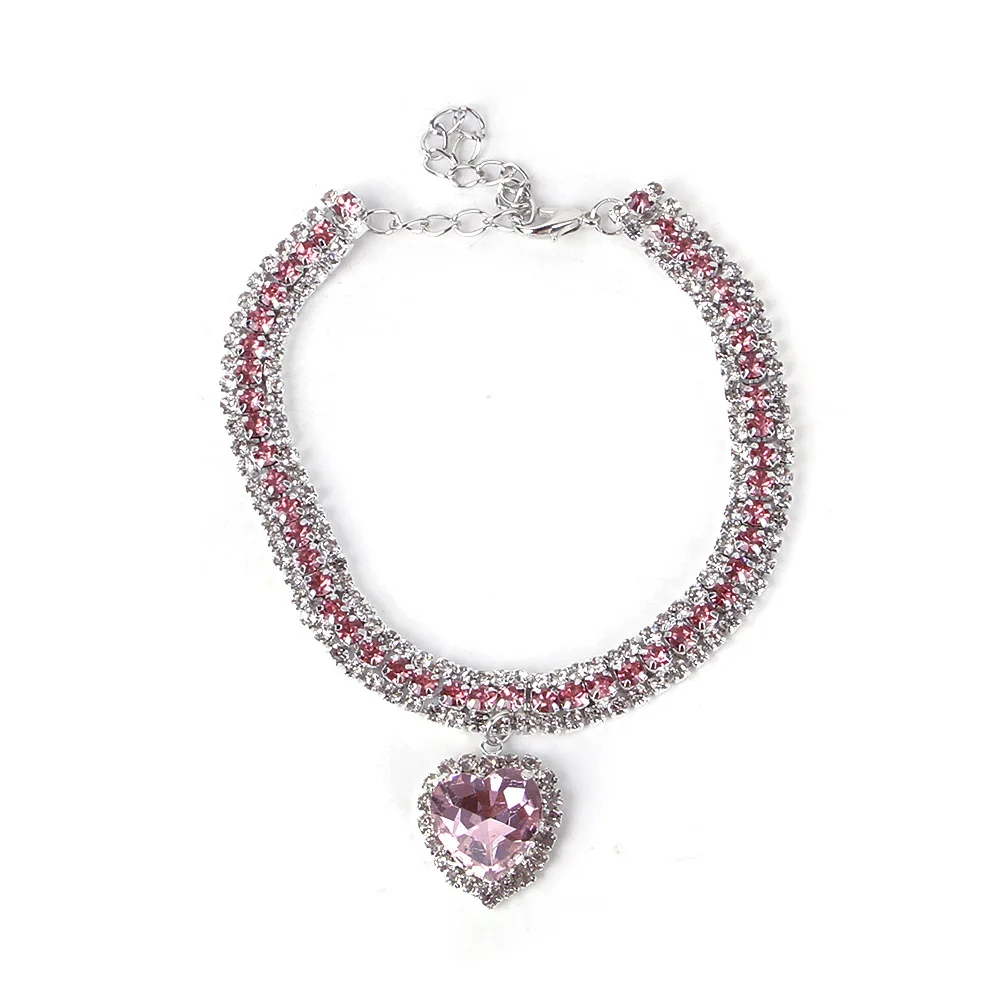 Collier soirée cœur pour chat et petit chien