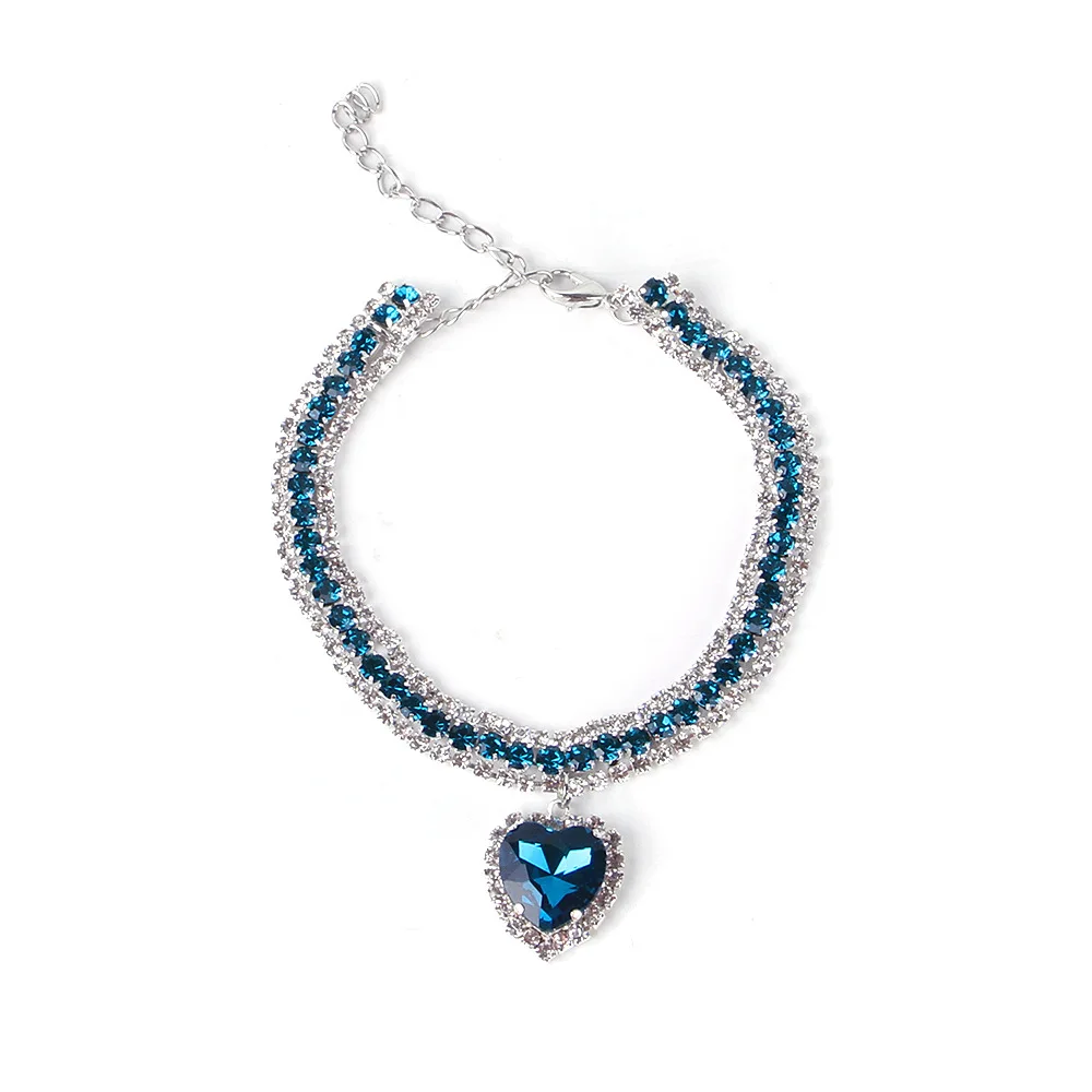 Collier soirée cœur pour chat et petit chien