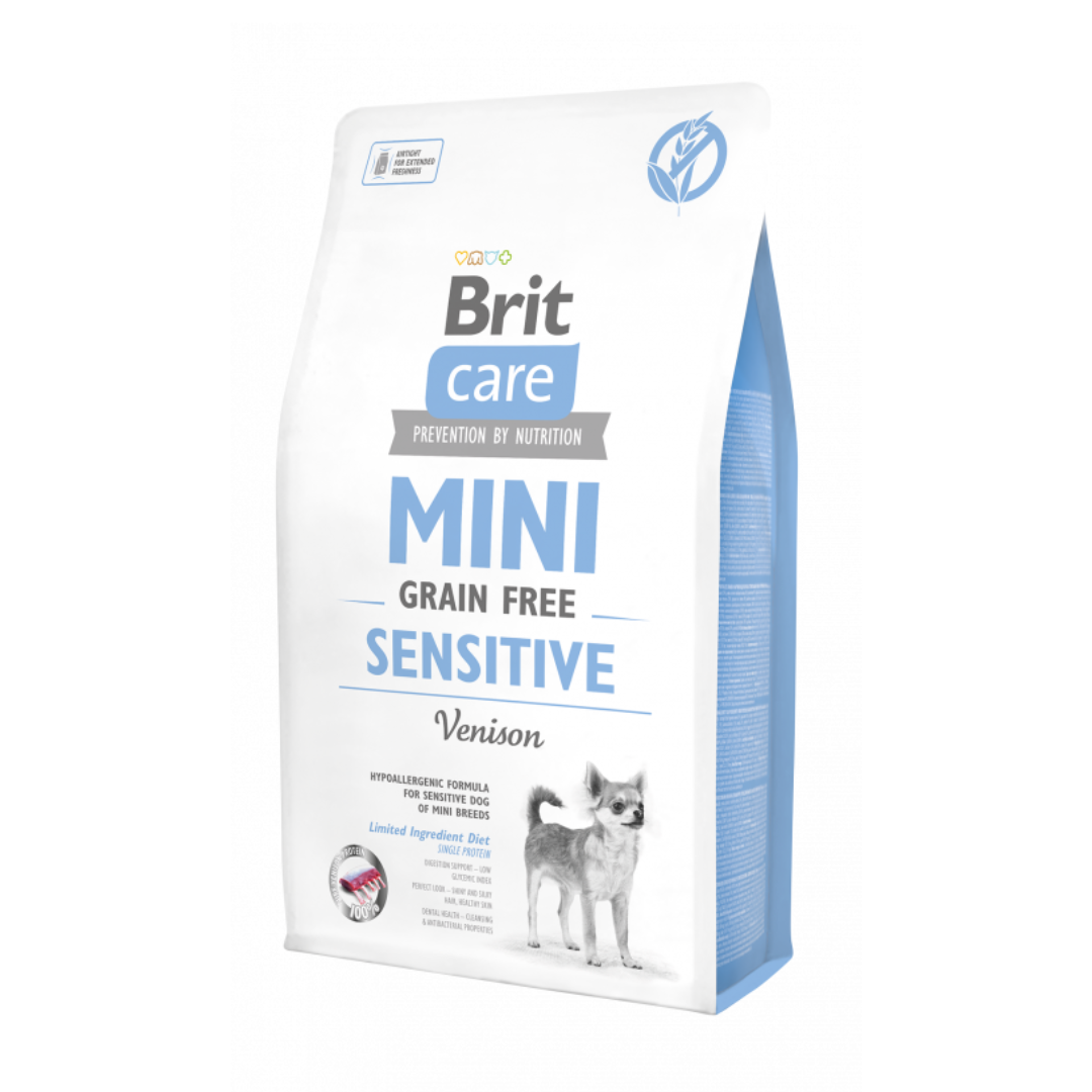 Brit Care croquettes chevreuil pour chien petite race sensible 2kg