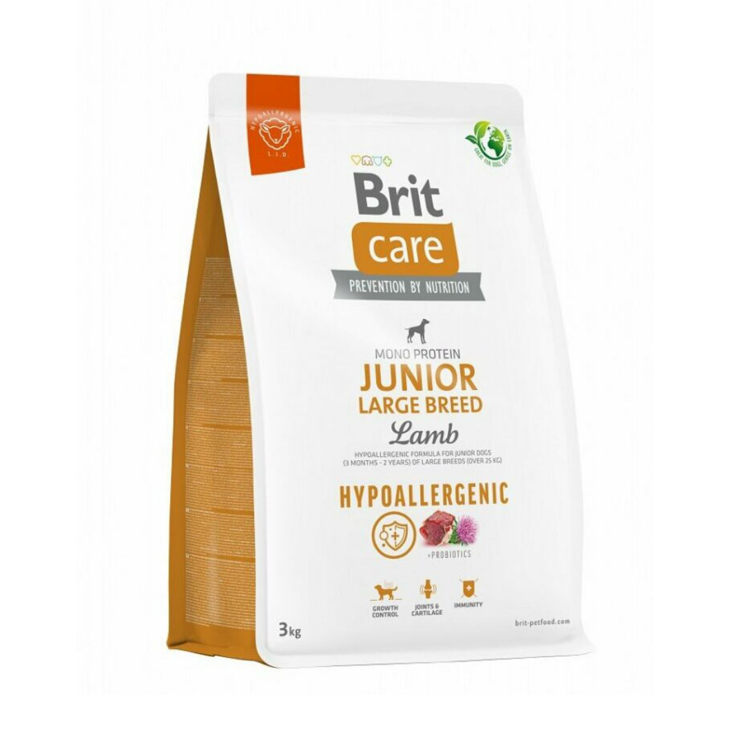 Brit Care croquettes hypoallergénique agneau pour chien grande race 3kg