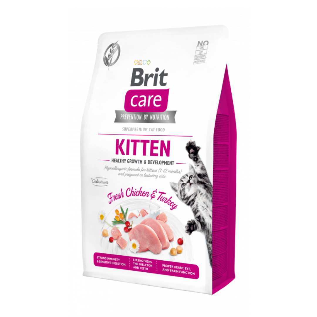 Brit Care croquettes poulet & dinde pour chaton 400g