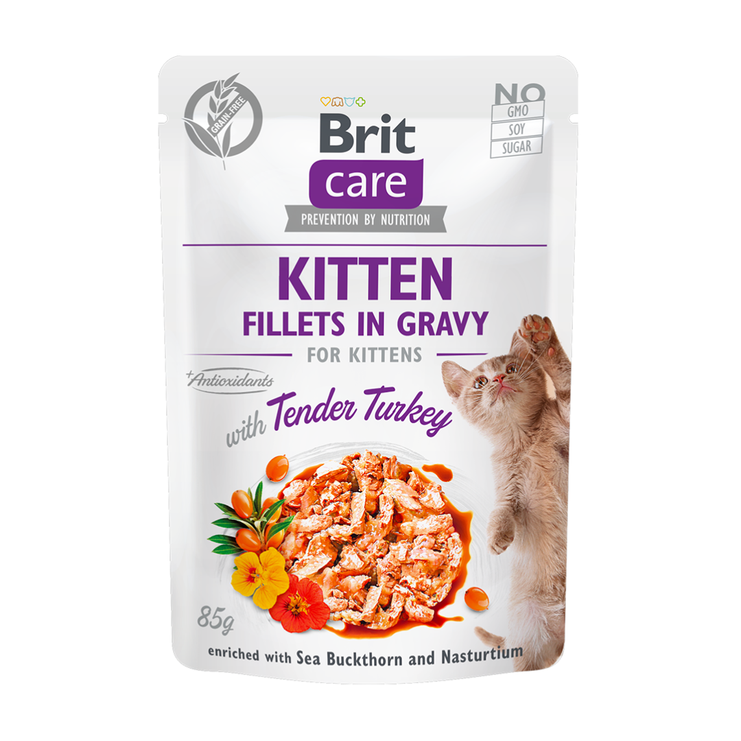 Brit Care pochon gravy dinde pour chaton 85g