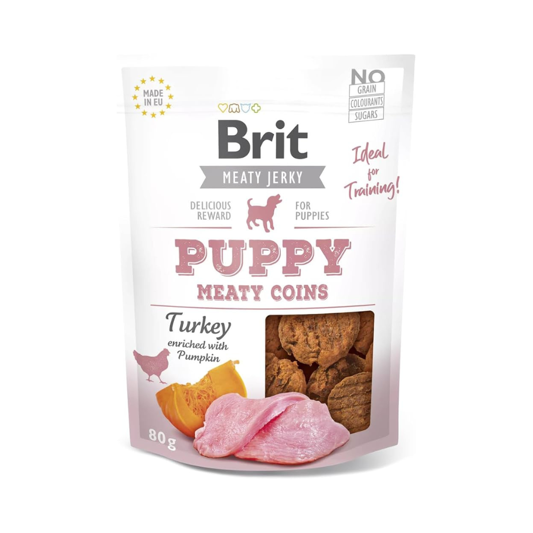 Brit Meaty Coins friandises dinde pour chiot 80g