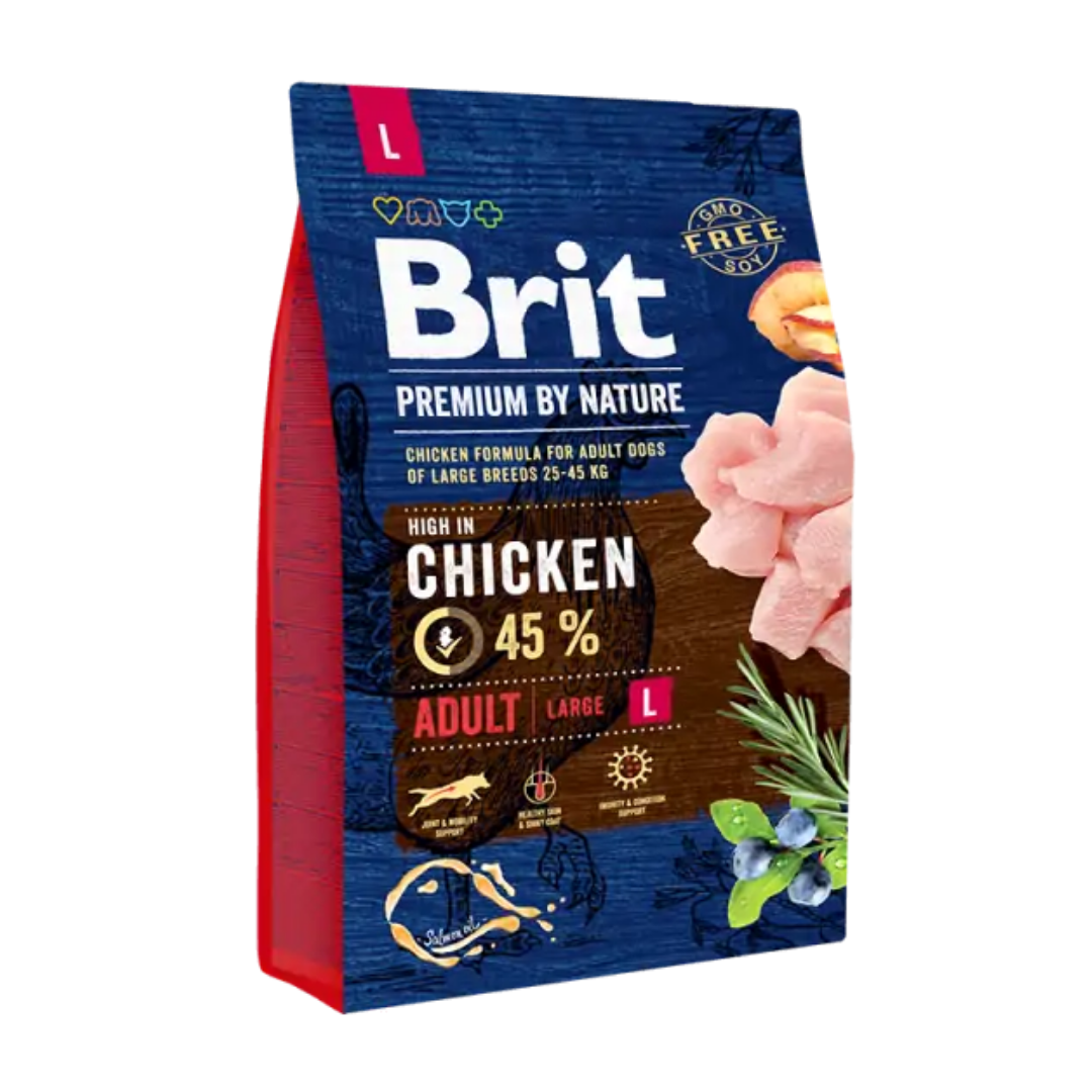 Brit croquettes au poulet pour chien adulte grande race 3kg - StarPets