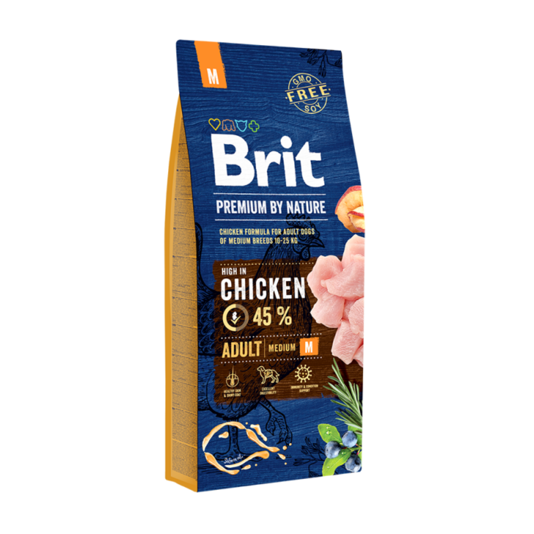 Brit Premium by Nature Adult M 15kg - Chien