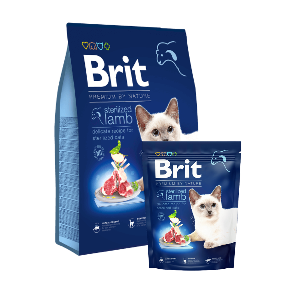Brit croquettes agneau pour chat stérilisé