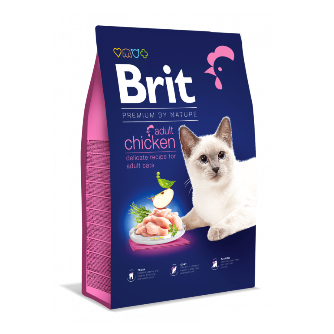 Brit croquettes poulet pour chat 8kg
