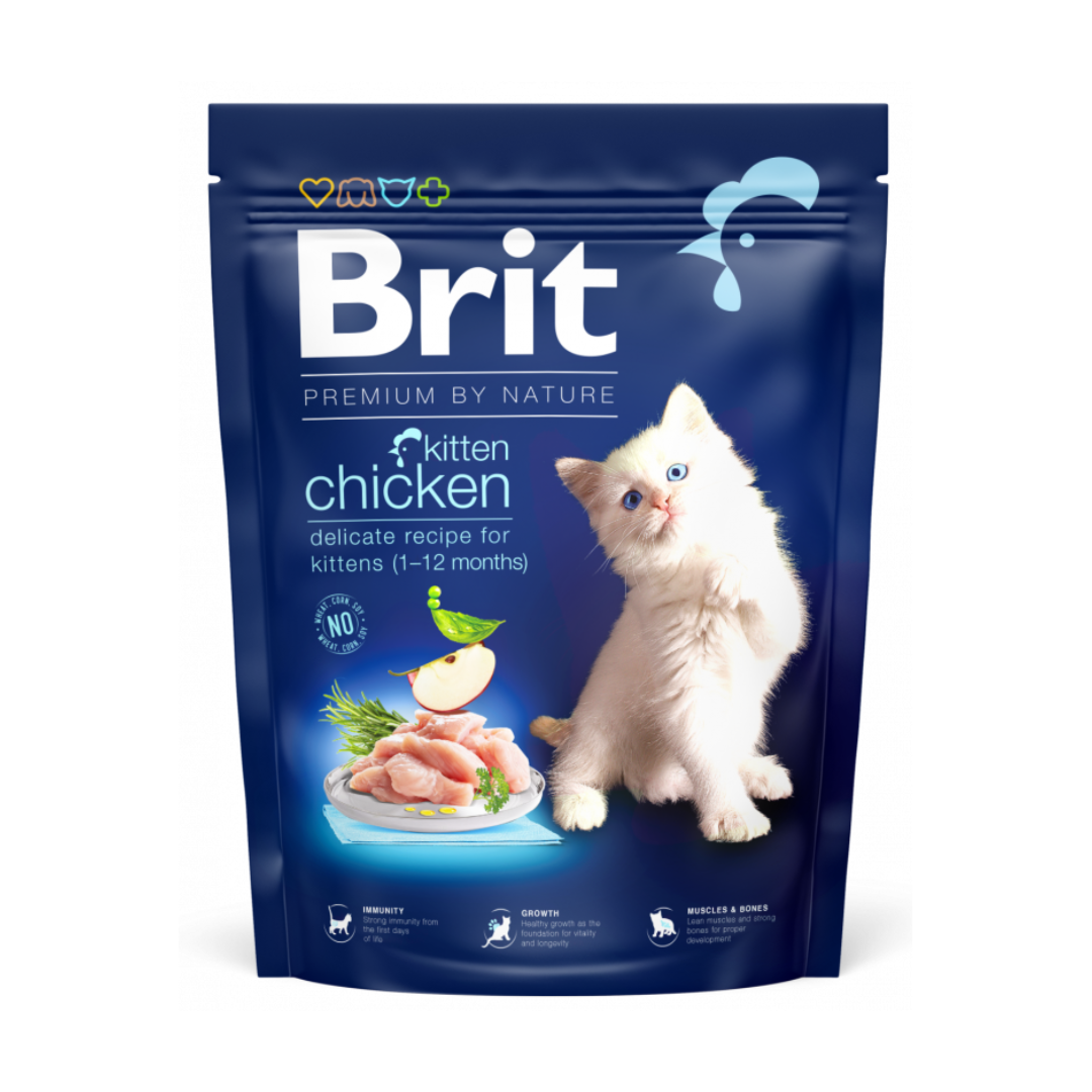Brit croquettes poulet pour chaton 1,5kg