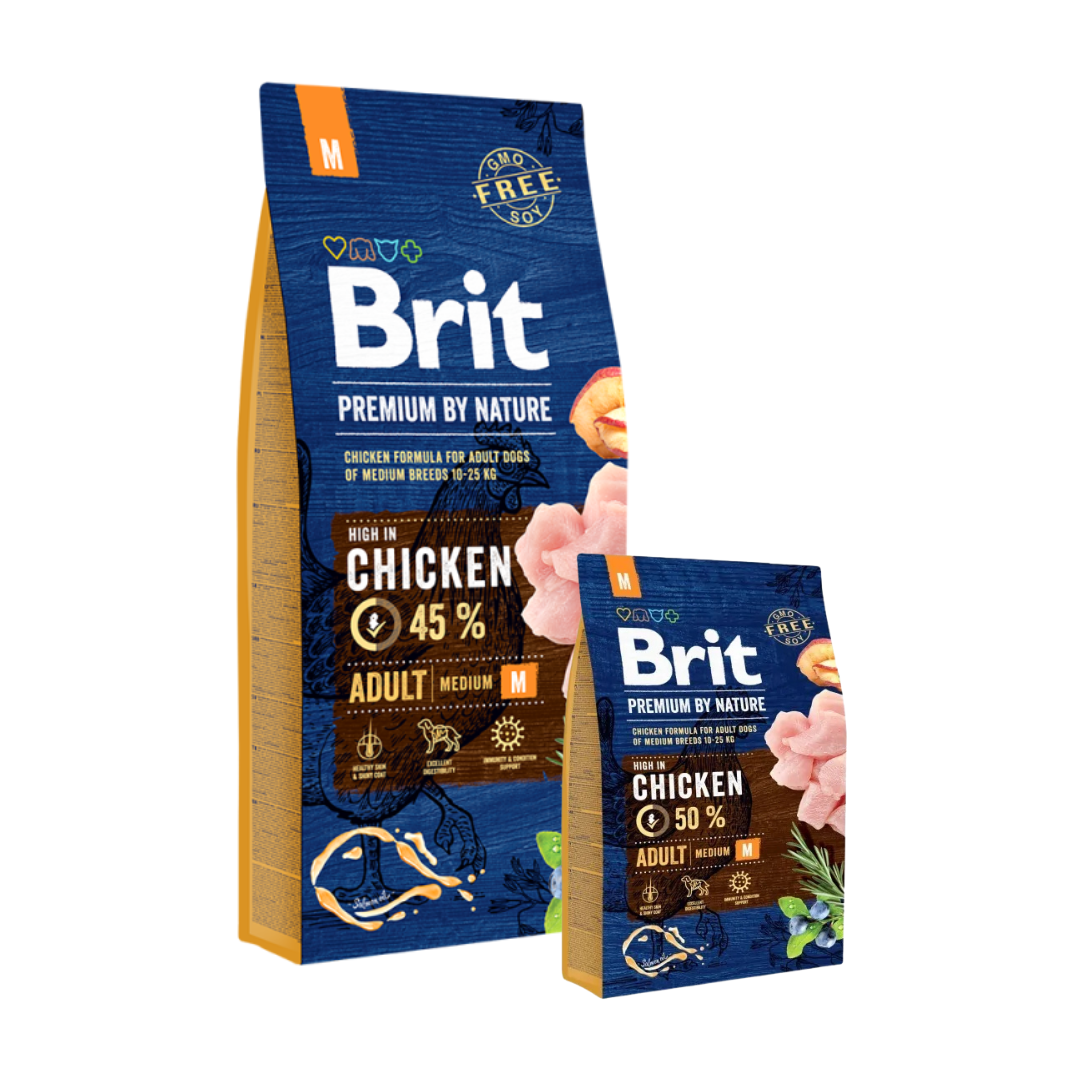 Brit croquettes poulet pour chien race moyenne