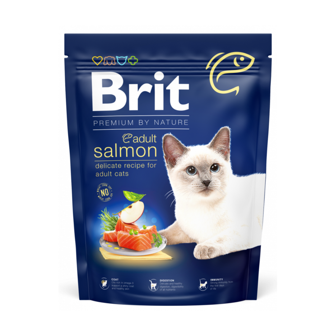 Brit croquettes saumon pour chat 1,5kg