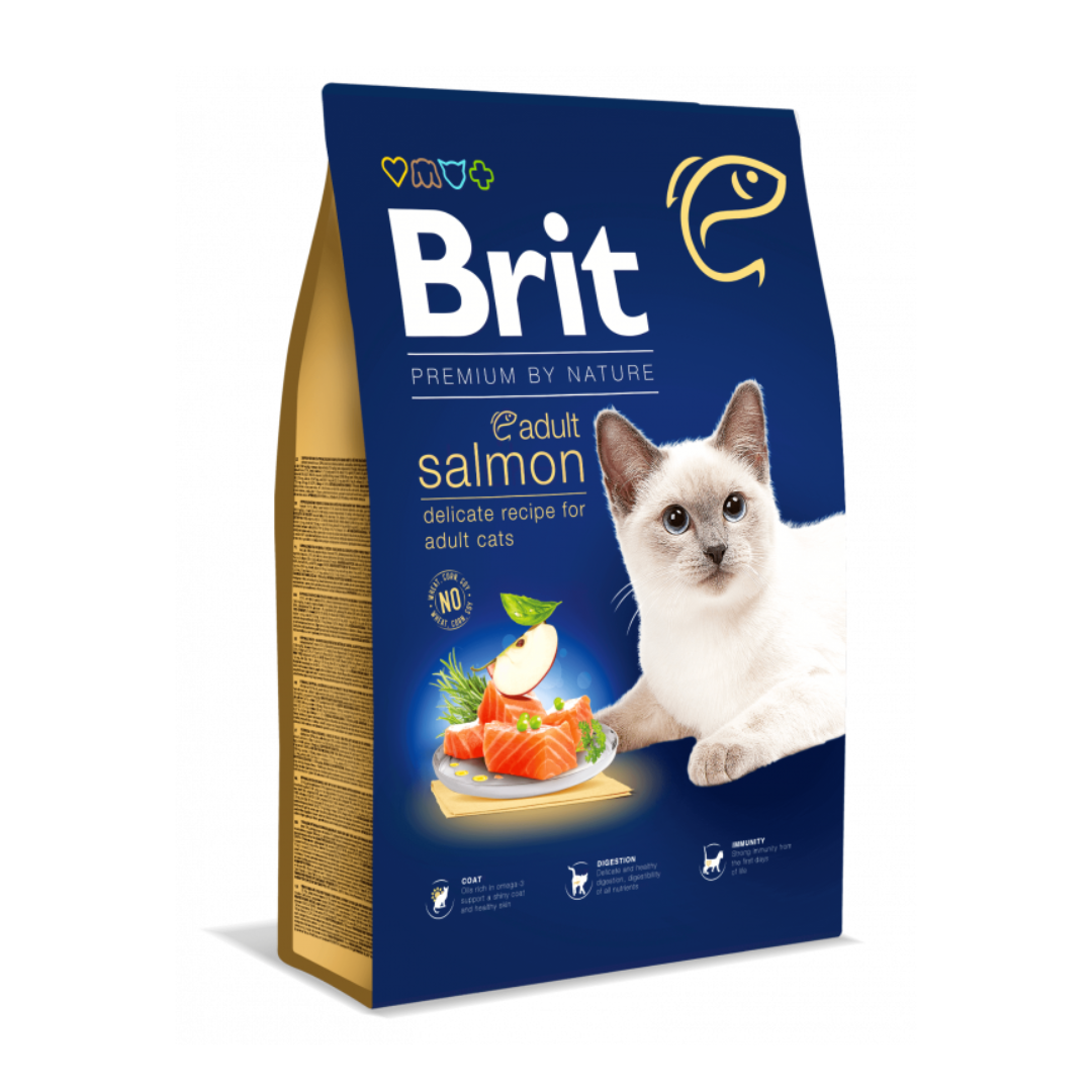 Brit croquettes saumon pour chat 8kg