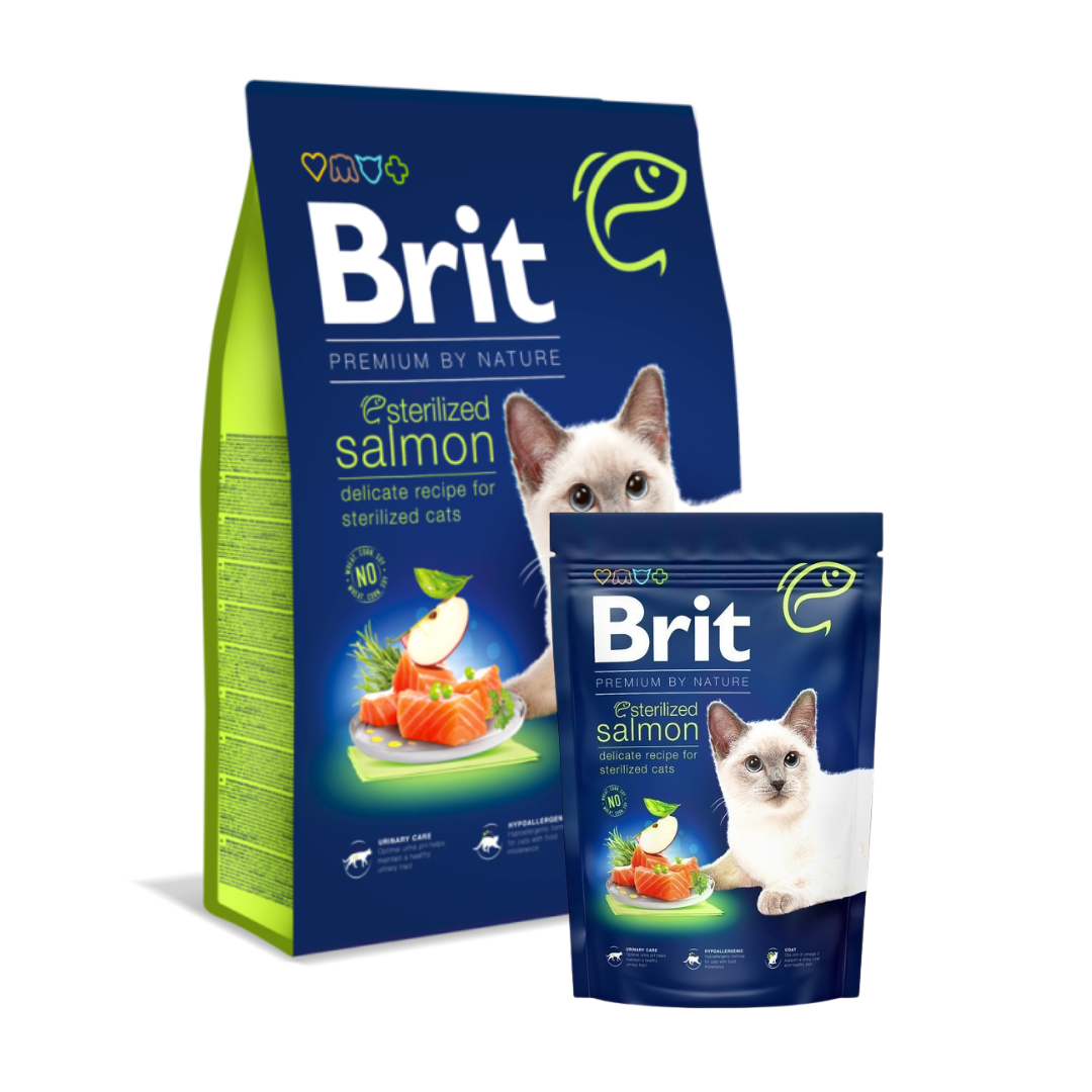 Brit croquettes saumon pour chat stérilisé
