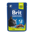 Brit pochon bouchées agneau pour chat stérilisé 100g