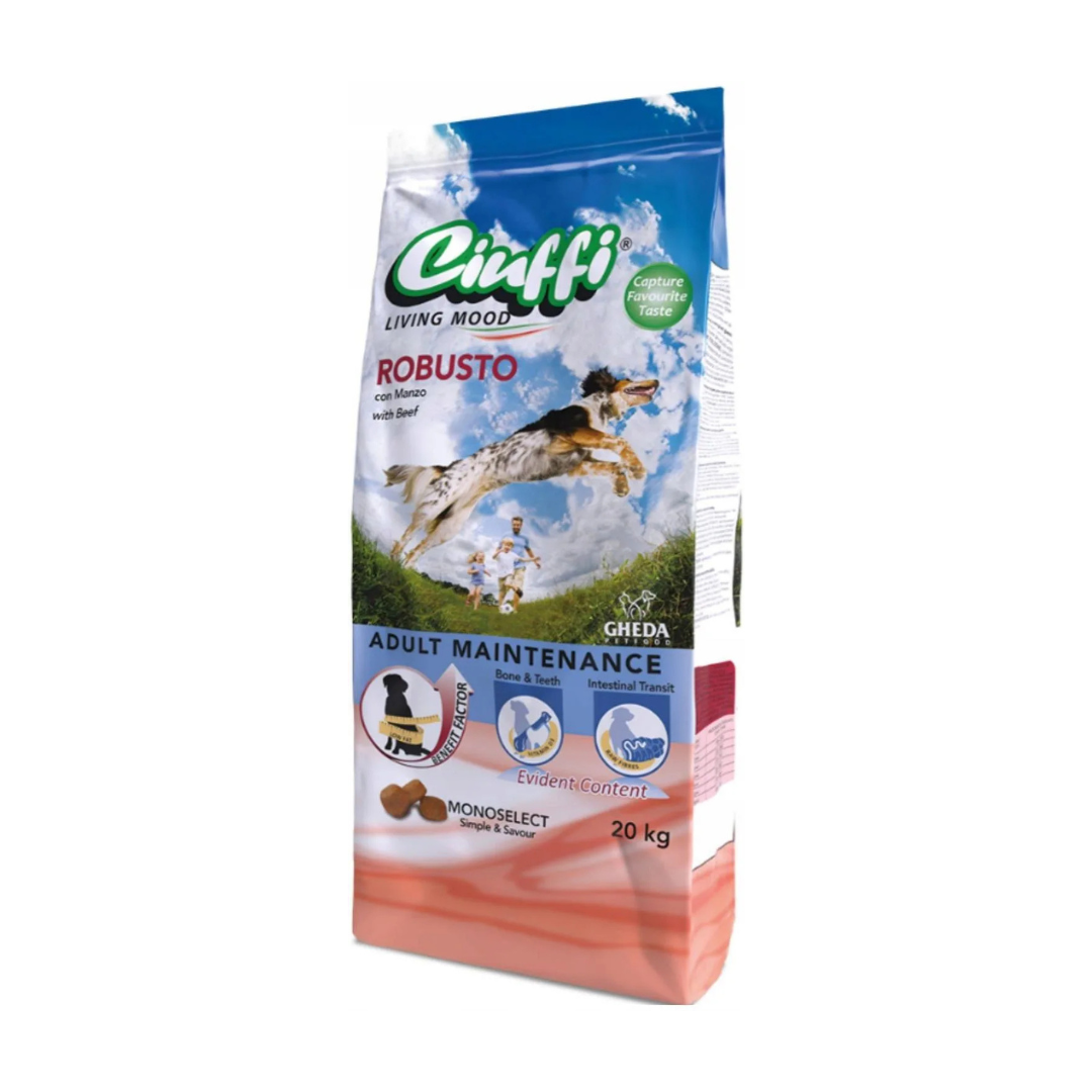 Ciuffi croquettes bœuf pour chien 20kg