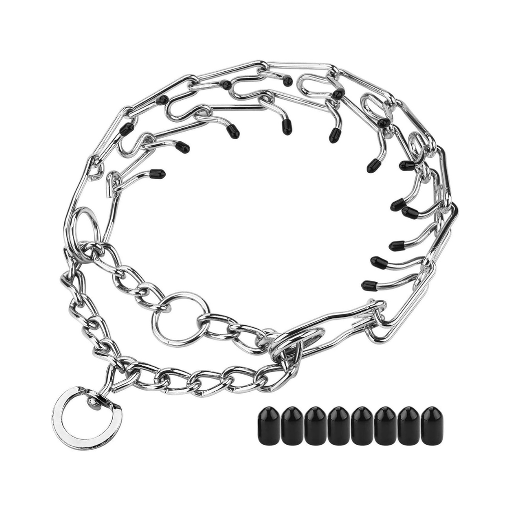 Collier étrangleur de dressage L à pic pour chien