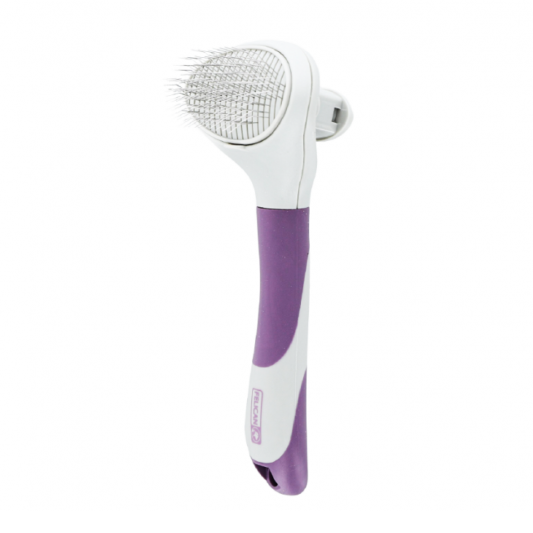 Felican brosse autonettoyante medium pour chien et chat