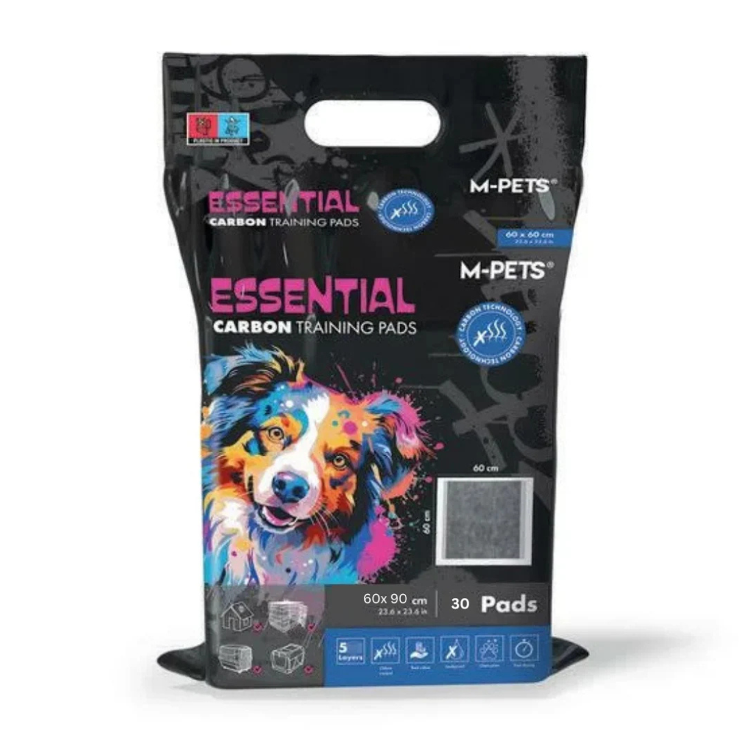 M-Pets Essential tapis absorbants charbon actif 60x90cm 30 pièces