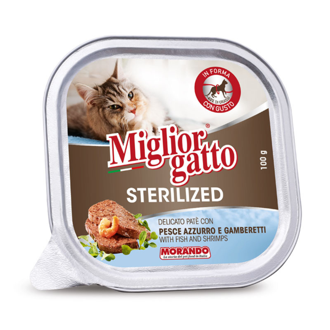 Miglior gatto barquette pâtée poisson pour chat stérilisé 100g