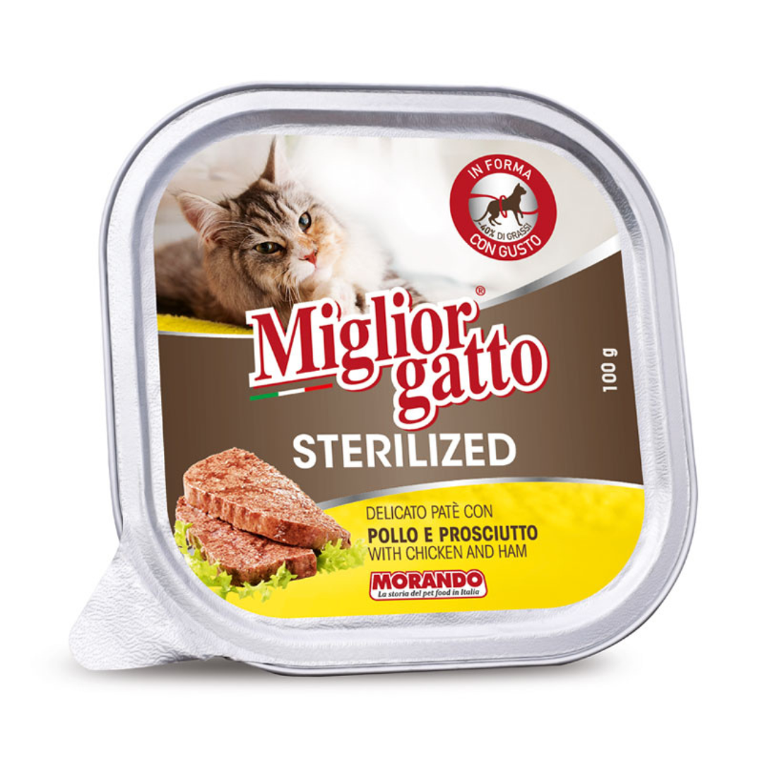 Miglior gatto barquette pâtée poulet pour chat stérilisé 100g