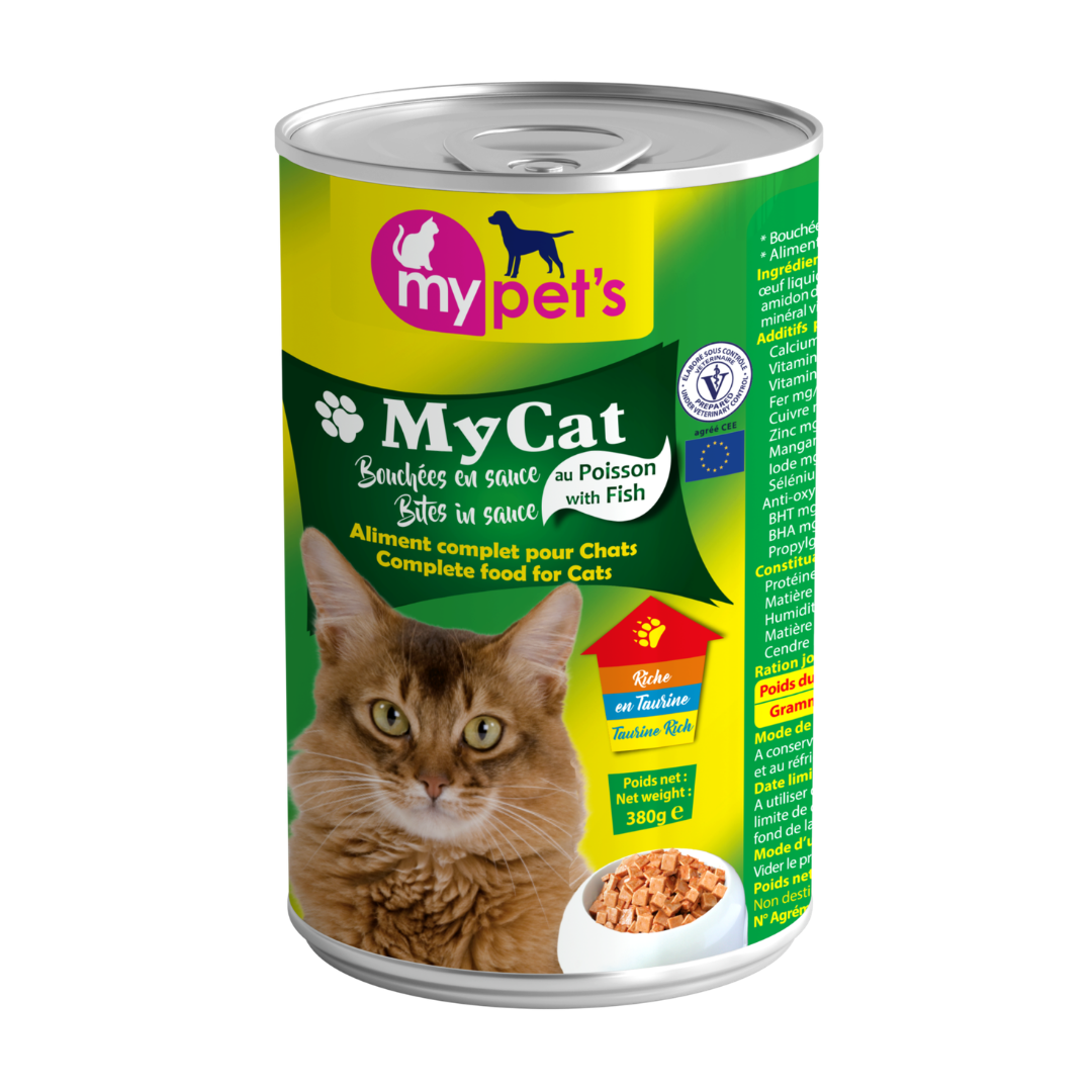 MyPets bouchées au poisson pour chat 380g