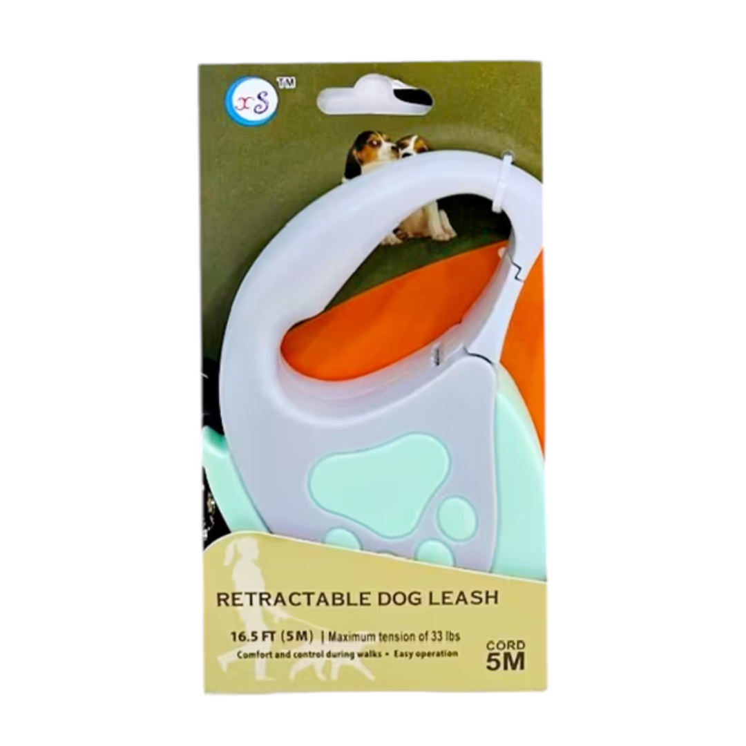 Laisse rétractable 5 mètres pour petit chien