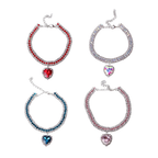 Collier soirée cœur pour chat et petit chien