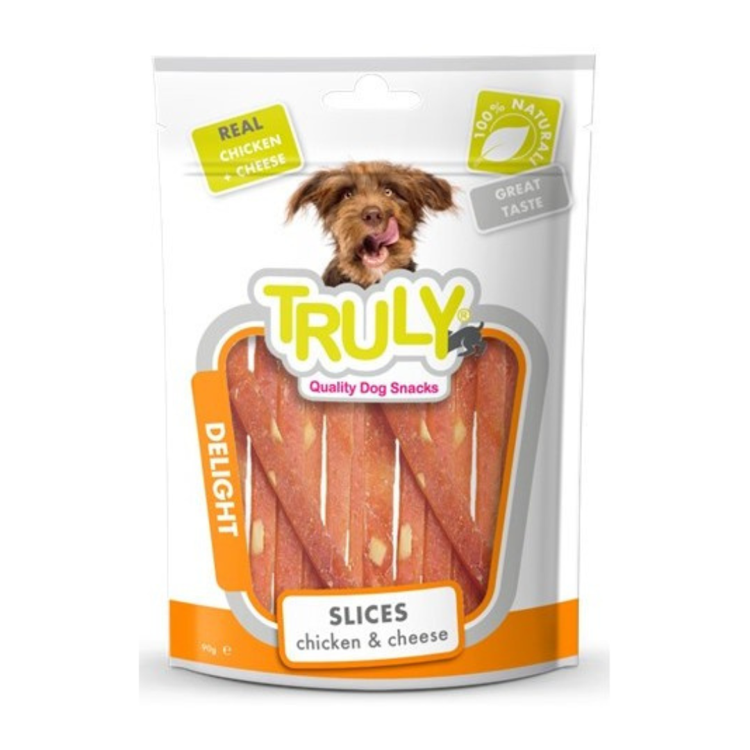 Wanpy Truly slices friandise poulet pour chien 90g