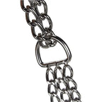 Collier étrangleur triple rangs avec sécurité pour chien