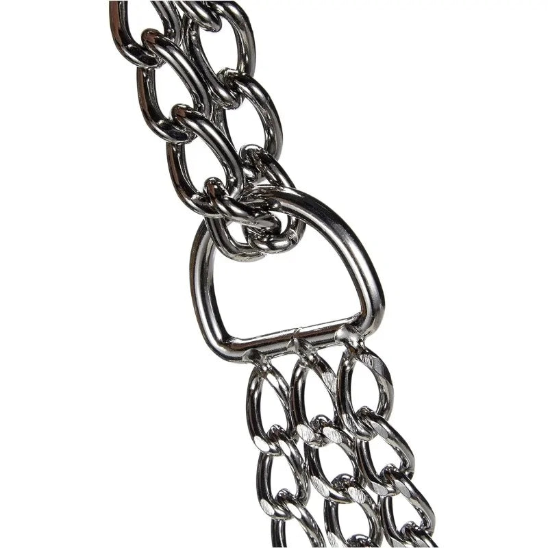 Collier étrangleur triple rangs avec sécurité pour chien